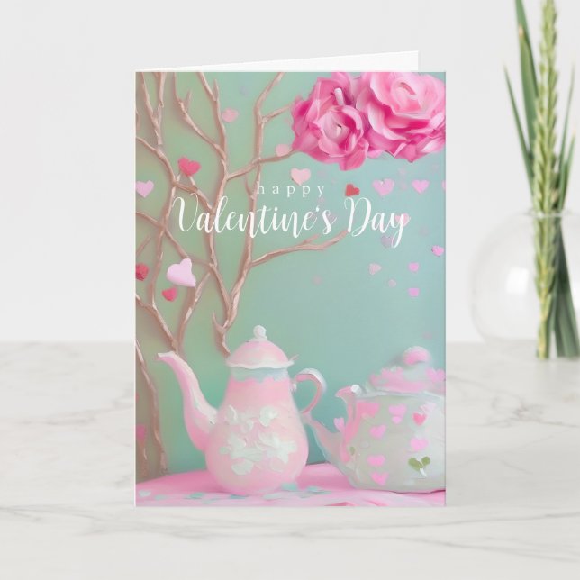 De Remerciements Carte Heureuse Sainte-Valentin d'inspiration franç (Devant)