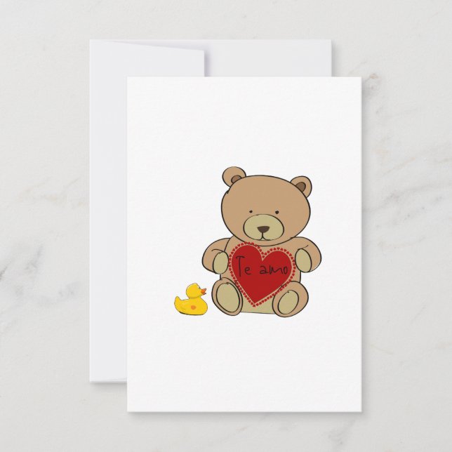 De Remerciements Carte "Je t'aime" (Devant)