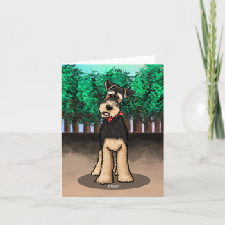 De Remerciements Carte KiniArt Airedale Terrier