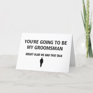 De Remerciements Carte MARIAGE GROOMSMAN