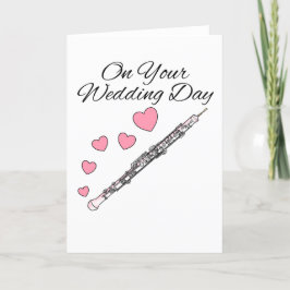 De Remerciements Carte Mariage Oboe Oboist Woodwind Musicien
