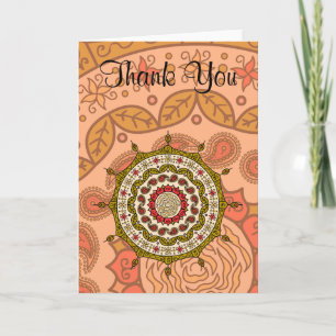 De Remerciements Carte Mehndi Fantasy Gold