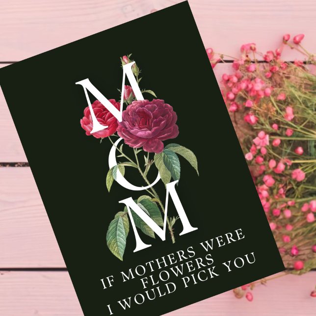 De Remerciements carte mère rouge rose sur noir (Créateur téléchargé)