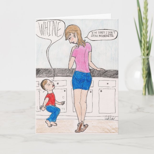 De Remerciements Carte Mom Comic "Whine" (Devant)