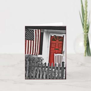 De Remerciements Carte Patriotic American Front Porte Note