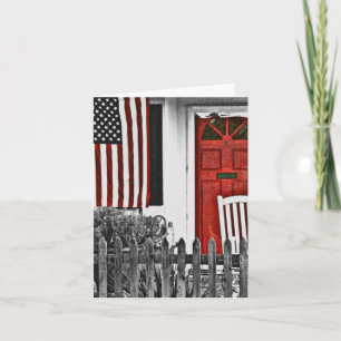 De Remerciements Carte Patriotic American Front Porte Note