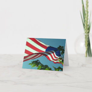 De Remerciements Carte Patriotique American Flag
