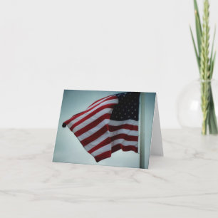 De Remerciements Carte Patriotique American Flag