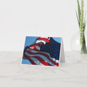 De Remerciements Carte Patriotique American Flag
