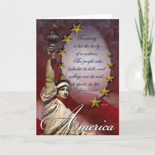 De Remerciements Carte Patriotique Liberty America