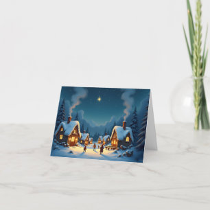 De Remerciements Carte personnalisée Christmas North Star 1
