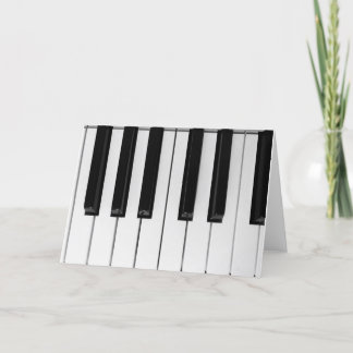 De Remerciements Carte Piano