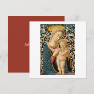 DE REMERCIEMENTS CARTE PLAT : MADONNA & ENFANT : 1942