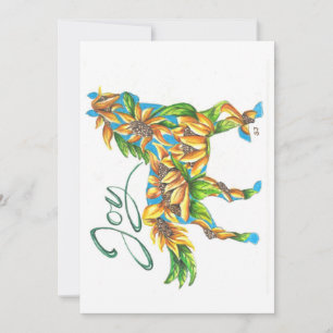 De Remerciements Carte plate Sunshine Joy Horse