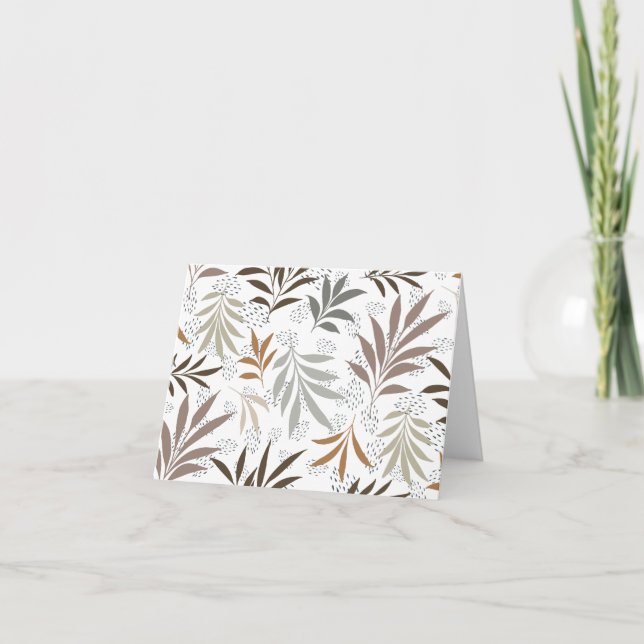 De Remerciements Carte pliée Boho Blank (Devant)