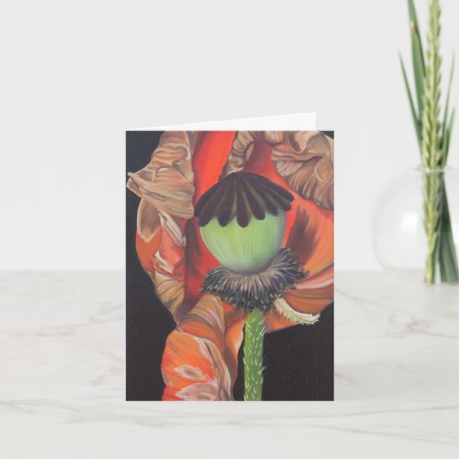 De Remerciements Carte Poppy (Devant)