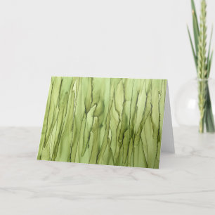 De Remerciements Carte pour notes blanc vert Péridot inhabituel