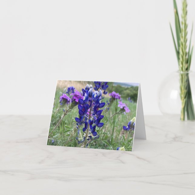 De Remerciements Carte pour notes du Texas Bluebonnets (Devant)