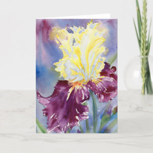 De Remerciements carte pour notes vierge "Iris IX"