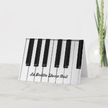 Carte pour piano d'anniversaire en langue irlandai