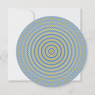 De Remerciements Carte Reverbe Round Note en Turquoise et Or