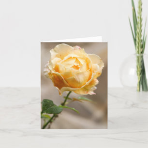 De Remerciements Carte Rose jaune