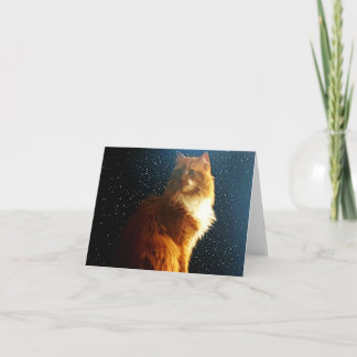 De Remerciements Carte Space Kitty et stars