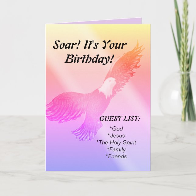 De Remerciements Carte spirituelle d'anniversaire (Devant)