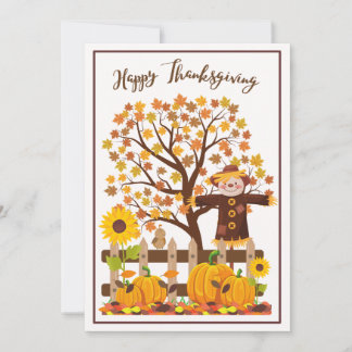 De Remerciements Carte Thanksgiving