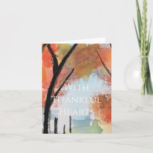 De Remerciements Carte Thanksgiving (Devant)