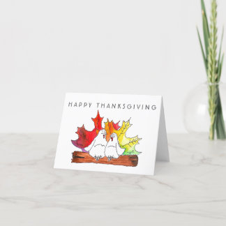 De Remerciements Carte Thanksgiving Inséparables