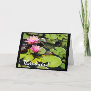 De Remerciements Carte Thankyou Lilypad Turtle