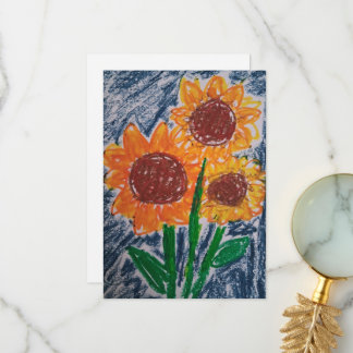 De Remerciements carte Tournesol