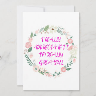 De Remerciements Carte Trand thanku
