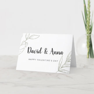 De Remerciements Carte Valentin personnalisée pour deux
