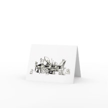 Carte vierge pliée