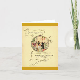 De Remerciements Carte vintage Auld Lang Syne pour le Nouvel An