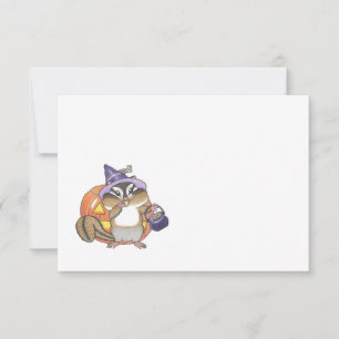 De Remerciements Chipmunk Halloween N'Importe Quelle Occasion Carte
