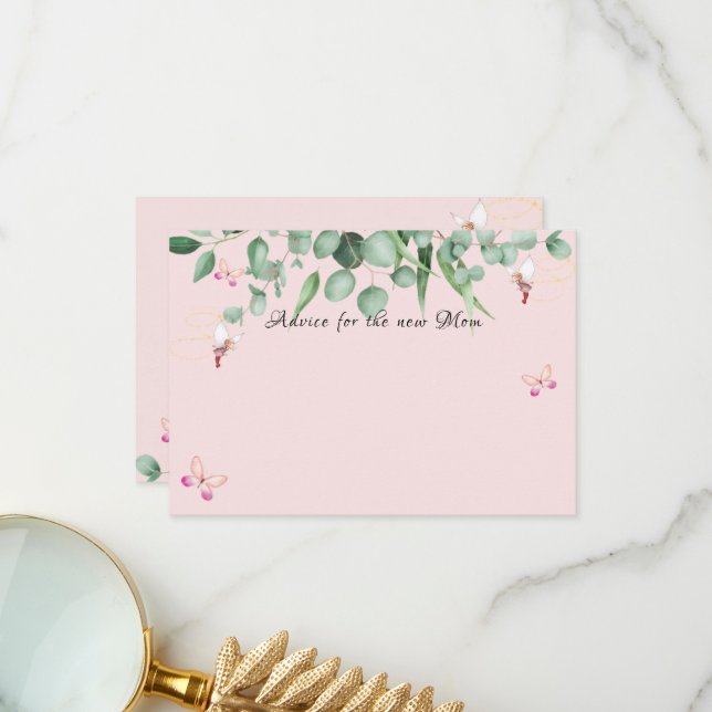 De Remerciements Conseil pour la nouvelle carte Maman (Devant/Arrière en situation)