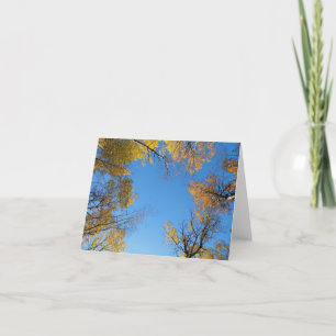 De Remerciements Couleurs d'automne blanc carte pour notes