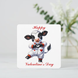 De Remerciements Cute Highland Calf - Carte Saint Valentin