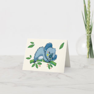 De Remerciements Cute Koala Carte pour notes