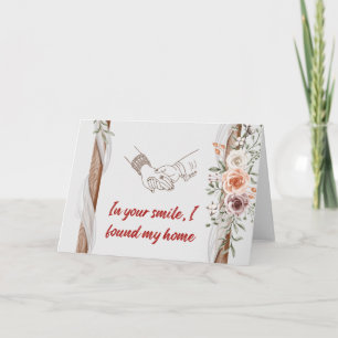De Remerciements Dans votre sourire, j'ai trouvé ma maison Carte