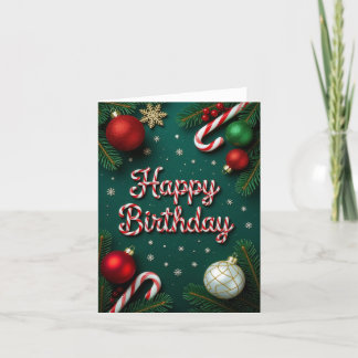 De Remerciements Décembre Carte d'anniversaire, carte d'anniversair