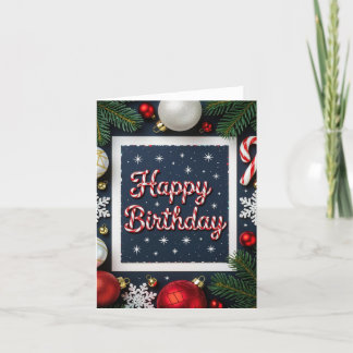 De Remerciements Décembre Carte d'anniversaire, carte d'anniversair