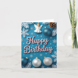 De Remerciements Décembre Carte d'anniversaire, carte d'anniversair