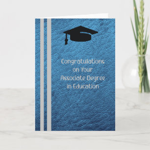 De Remerciements Diplôme associé en éducation Carte bleue