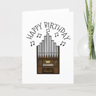 De Remerciements Eglise Orgue Carte d'anniversaire Organisateur Mus