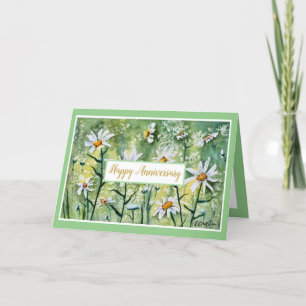 De Remerciements Elégant joli Floral Bonne Carte Anniversaire