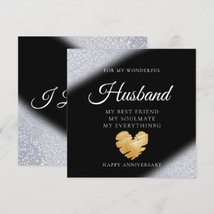 De Remerciements Élégante carte d'anniversaire Mariage pour mari Pa
